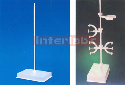 RETORT STAND WITH ROD, POLYPROPYLENE